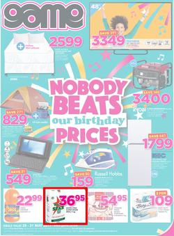 Game Botswana : Nobody Beats Our Birthday (25 May - 31 May 2017), page 1