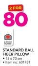 Always Home Standard Ball Fiber Pillow-For 2 