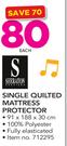 Sheraton Single Quited Mattress Protector-Each