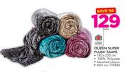 Always Home Queen Super Plush Taupe-Each