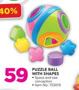 Baby Gro Puzzle Ball With Shapes