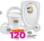 Baby Care 5 Piece Bumper Hamper Set-Per Pack