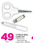 3 Piece Nail Care Kit-Each