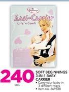 Soft Beginnings 3 In 1 Baby Carrier