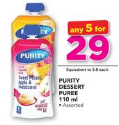 Purity Dessert Puree Assorted-5 x 110ml