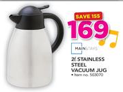 Mainstays 2Ltr Stainless Steel Vacuum Jug