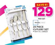 Mainstays 24 Piece Cutlery Set-Per Set