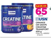 USN Orange Or Grape Creatine Transport-650g Each