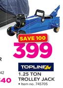 Topline 1.25 Ton Trolley Jack