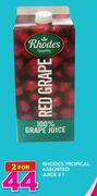 Rhodes Tropical Assorted Juice-2 x 2Ltr