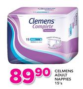 Clemens Adult Nappies-15's