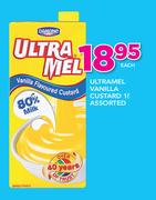Ultramel Vanilla Custard Assorted-1Ltr