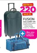 Fusion Eva Carry On Plus Blue Juice 3 Pocket Backpack