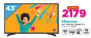 Hisense 43" Digital Smart TV 