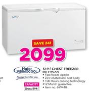 Haier Thermocool 519Ltr Chest Freezer BD 519GAA