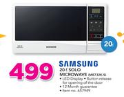 Samsung 20Lre Solo Microwave ME732K-S