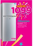 Hisense 215Ltr Silver Fridge RD 28DR4HG