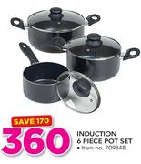 Induction 6 Piece Pot Set