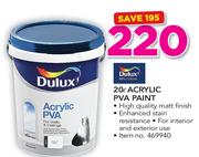 Dulux 20Ltr Acrylic PVA Paint