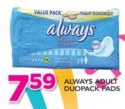 Always Adult Duopack Pads