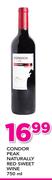 Condor Peak Naturally Red Sweet Wine-750ml