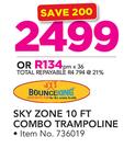 Bounceking Skyzone 10 Foot Combo Trampoline