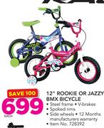 Raleigh 12" Rookie Or Jazzy BMX Bicycle-Each