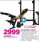 Everlast TPro Barbell Bench