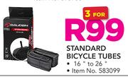 Raleigh Standard 16-26" Bicycle Tube-For 3
