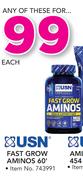 USN Fast Grow Aminos-60's Pack