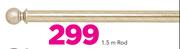64mm Clip On Wood Rods & Accessories(Warm Kiaat, Antique Silver & Mahogany) 1.5m Rod
