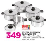 Bon Voyage 10 Piece Aluminium Cookware Set
