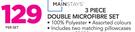 Mainstays 3 Piece Double Microfibre Set