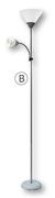 Arch Floor Lamp Black Or White-Each