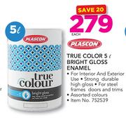 Plascon True Colour Bright Gloss Enamel-5Ltr