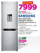 Samsung 360Ltr Bottom Freezer Fridge Silver RB29HWR3DSA U