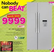 Defy 621Ltr Side By Side Fridge/Freezer DFF416