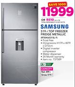 Samsung 519Ltr Top Freezer Fridge Metallic RT50K6531SL F