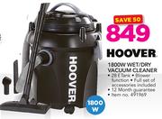 Hoover 1800W Wet/Dry Vacuum Cleaner