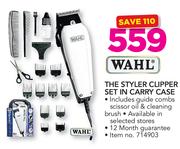 Wahl The Styler Clipper Set In Carry Case
