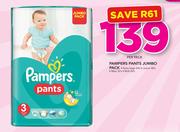 Pampers Pants Jumbo Pack Extra Large 44's, Junior 48's, Maxi 52's, Midi 60's-Per Pack
