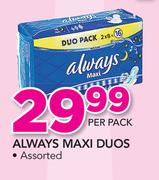 Always Maxi Duos-Per Pack
