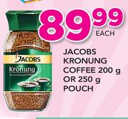 Jacobs Kronung Coffee 200g Or 250g Pouch-Each