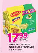 Maggie 2 Minute Noodles Multipack Assorted-5's Pack