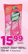 Handy Andy Refill-750ml