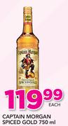 Captain Morgan Spiced Gold-750ml