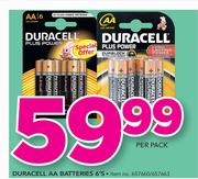 Durecell AA Batteries-6's Per Pack
