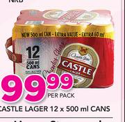 Castle Lager Cans-12x500ml