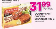 County Fair Chicken Steaklets Assorted-400g