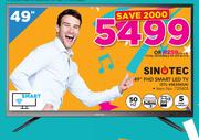 Sinotec 49" FHD Smart LED TV STL-49E3001M